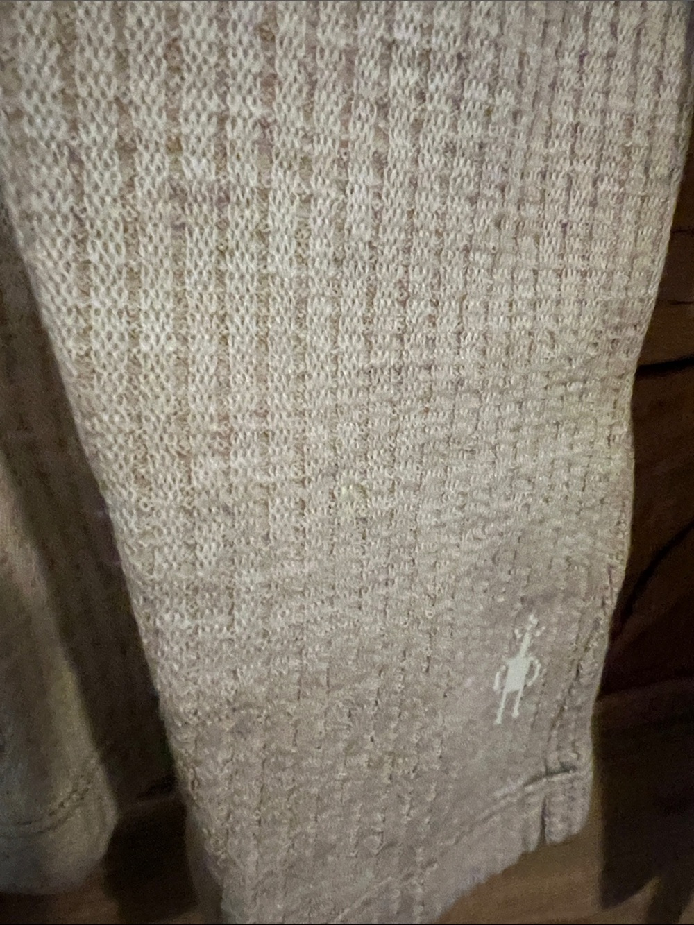 Woman’s  Long-Sleeve Smartwool Crewneck Sweater- Beige - Picture 4 of 7